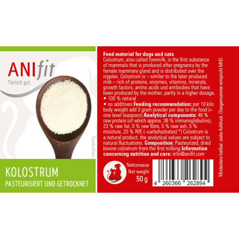 Cat Dog Supplements Colostrum 50g 1 Piece -4- Anifit
